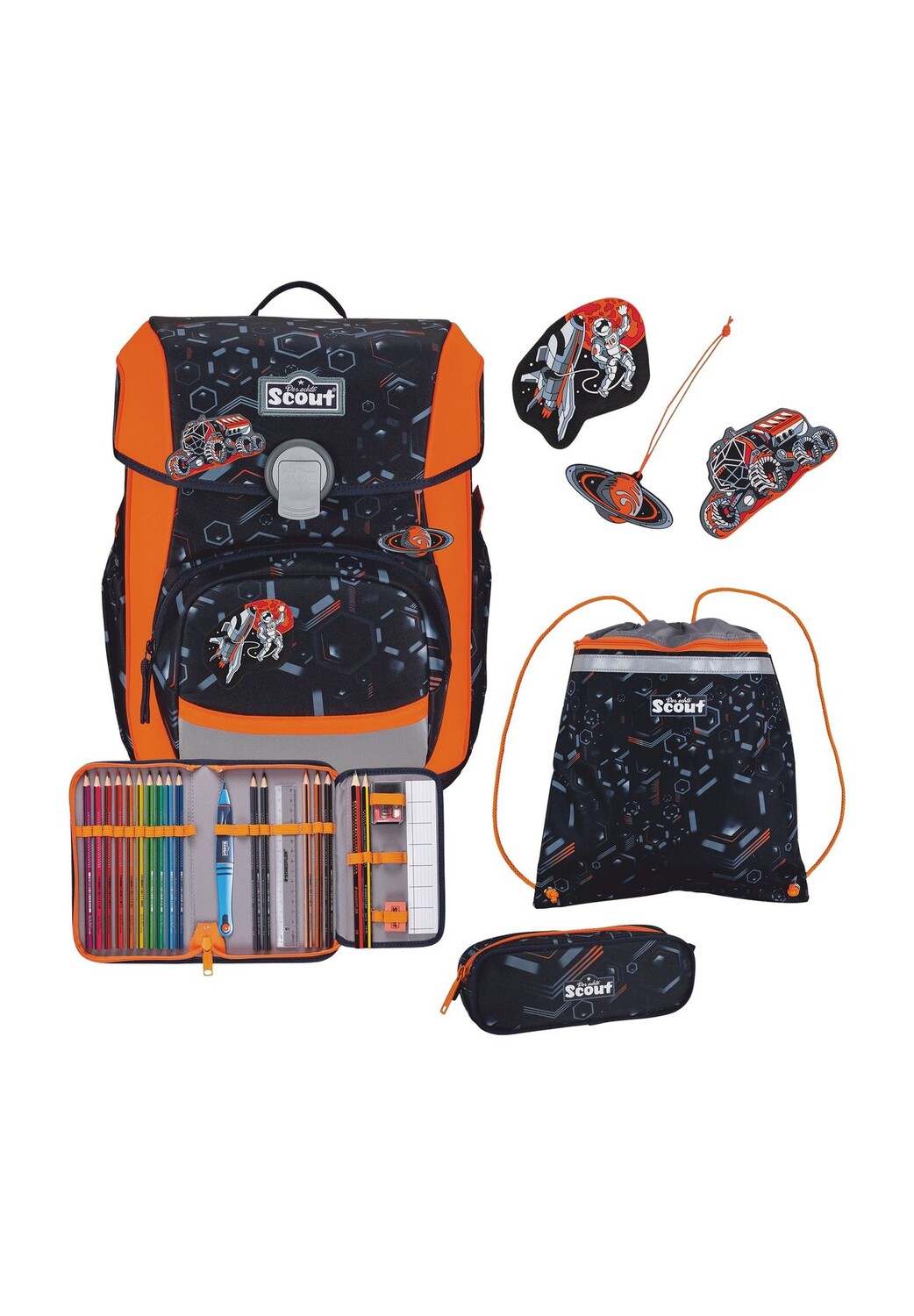 Набор школьных сумок, 4 шт Scout, цвет Space Data
Набор школьных сумок, 4 шт Scout, цвет Space Data