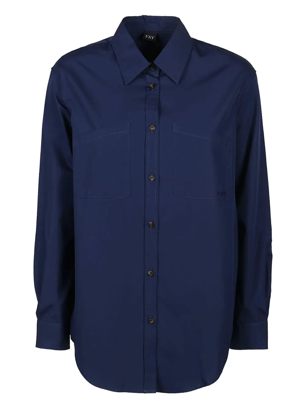 Хлопковая рубашка Fay, синий
Хлопковая рубашка Fay, синий