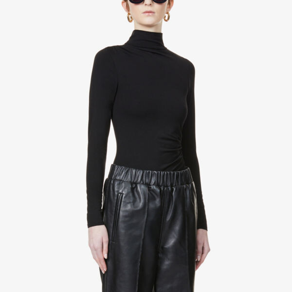 Боди из эластичного джерси с высоким воротником Good American, черный
Боди из эластичного джерси с высоким воротником Good American, черный