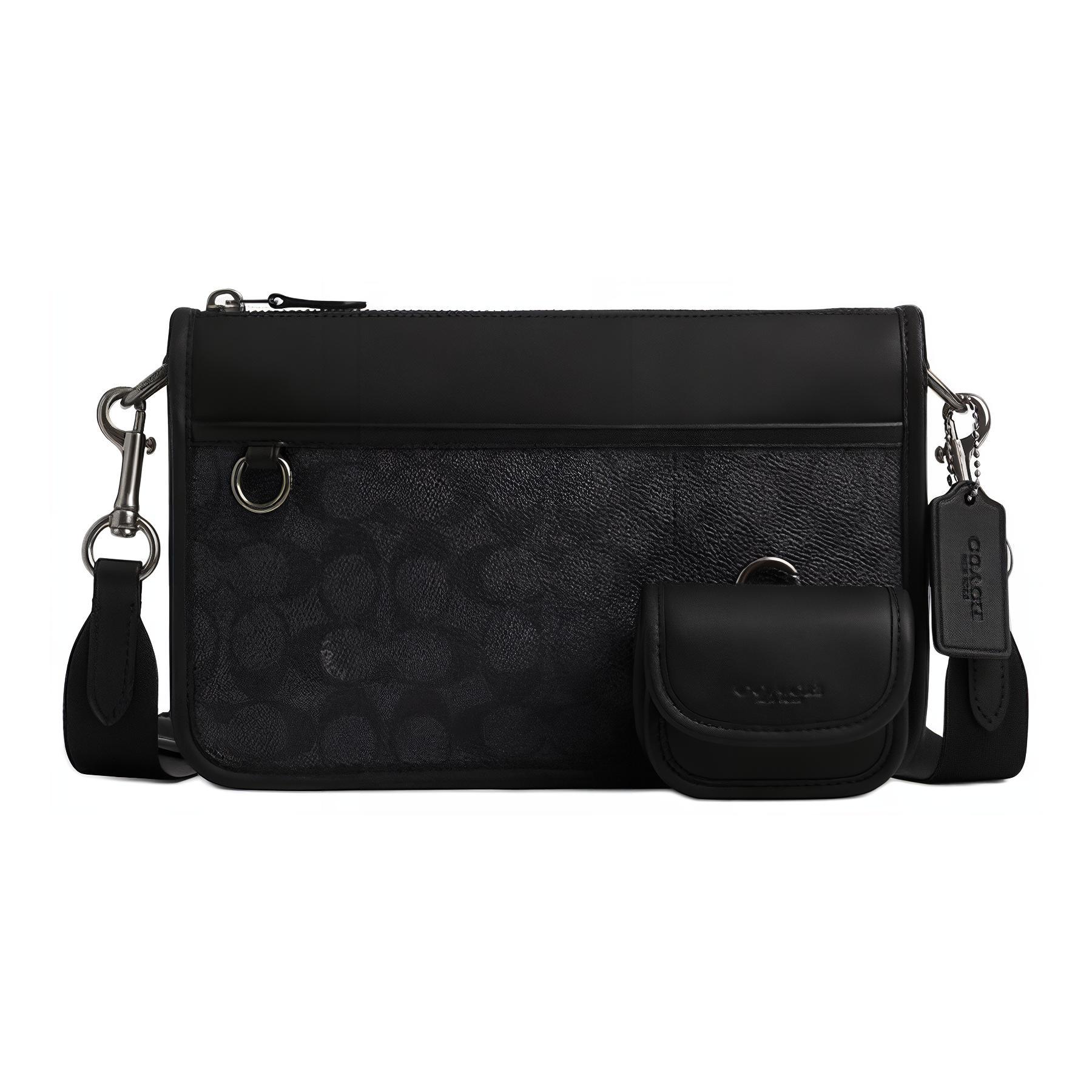 COACH Кожаный наплечный рюкзак через плечо мужской темно-серый
COACH Кожаный наплечный рюкзак через плечо мужской темно-серый