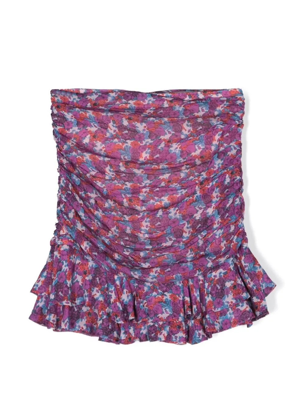 Юбка со сборками и цветочным принтом Les Coyotes De Paris, фиолетовый
Юбка со сборками и цветочным принтом Les Coyotes De Paris, фиолетовый