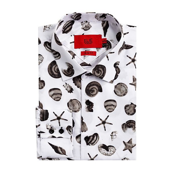 Мальчиковая рубашка slim fit с принтом морской ракушки Elie Balleh, White
Мальчиковая рубашка slim fit с принтом морской ракушки Elie Balleh, White