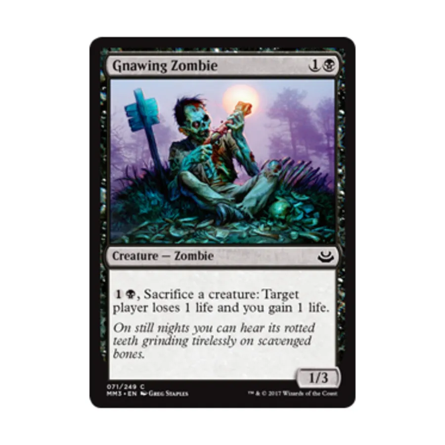 CCG Грызущий зомби (С), MTG - Modern Masters 2017
CCG Грызущий зомби (С), MTG - Modern Masters 2017