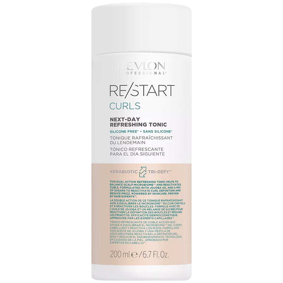 Revlon, Restart Curls Refresh, Освежающий тоник для укладки вьющихся волос, подчеркивает локоны, 200мл
Revlon, Restart Curls Refresh, Освежающий тоник для укладки вьющихся волос, подчеркивает локоны, 200мл
