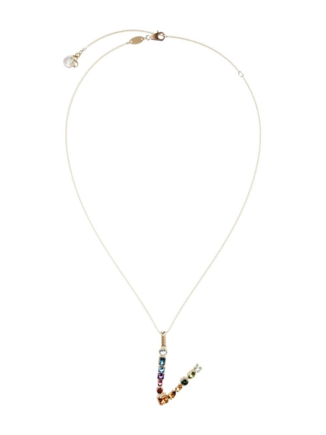 Колье из желтого золота с подвеской в форме буквы V из топазов Dolce & Gabbana, золотой
Колье из желтого золота с подвеской в форме буквы V из топазов Dolce & Gabbana, золотой