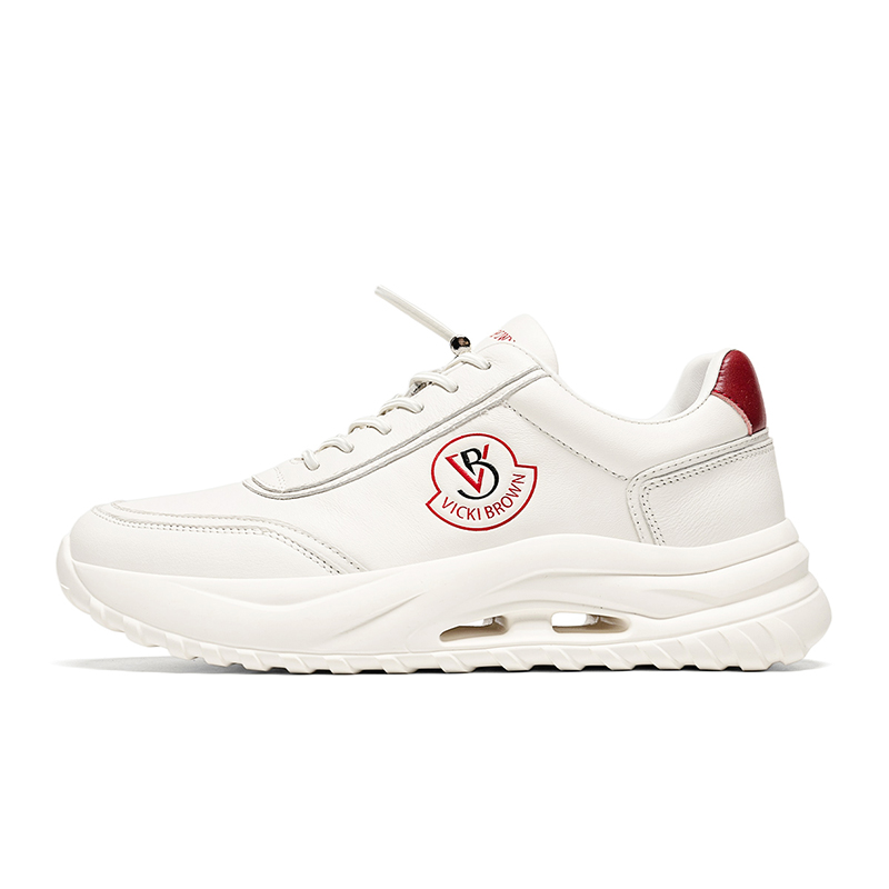 Амортизирующие, износостойкие, низкие повседневные туфли для мужчин VICKI BROWN, White Red 
Амортизирующие, износостойкие, низкие повседневные туфли для мужчин VICKI BROWN, White Red