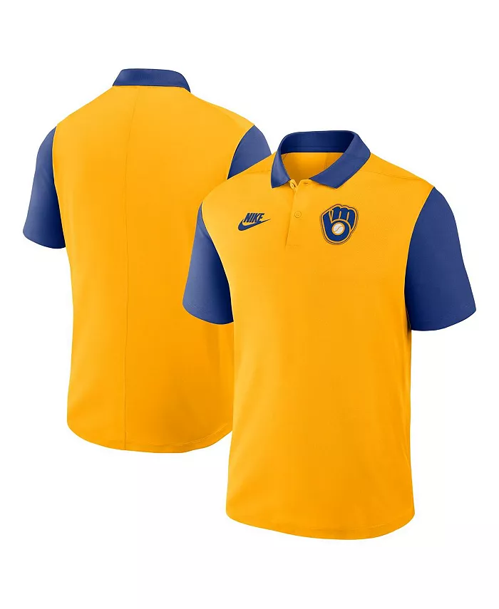 Мужская поло Milwaukee Brewers Cooperstown Collection с цветными блоками Victory Performance в цвете золотой/темно-синий Nike
Мужская поло Milwaukee Brewers Cooperstown Collection с цветными блоками Victory Performance в цвете золотой/темно-синий Nike