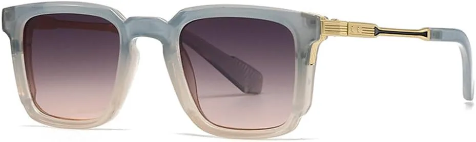 MUTYNE Женские солнцезащитные очки класса люкс в стиле ретро с заклепками Мужские градиентные солнцезащитные очки с защитой от УФ-излучения UV400, Blue Tea Gray Pink
MUTYNE Женские солнцезащитные очки класса люкс в стиле ретро с заклепками Мужские градиентные солнцезащитные очки с защитой от УФ-излучения UV400, Blue Tea Gray Pink