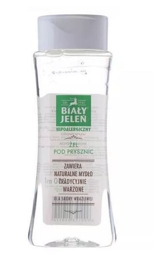 Гипоаллергенный гель для душа для чувствительной кожи, склонной к аллергии 300 мл Biały Jeleń
Гипоаллергенный гель для душа для чувствительной кожи, склонной к аллергии 300 мл Biały Jeleń