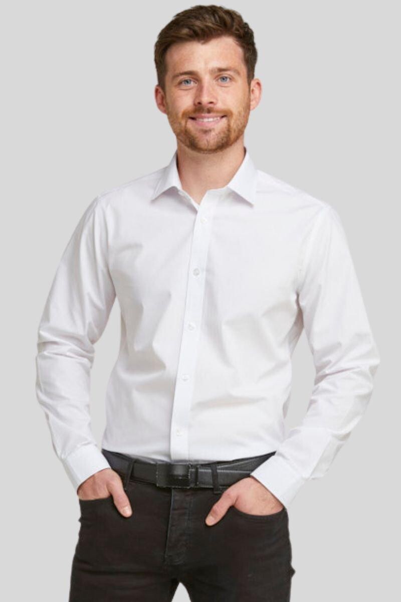 Белая рубашка приталенного кроя с длинными рукавами без глажки Double TWO, белый
Белая рубашка приталенного кроя с длинными рукавами без глажки Double TWO, белый