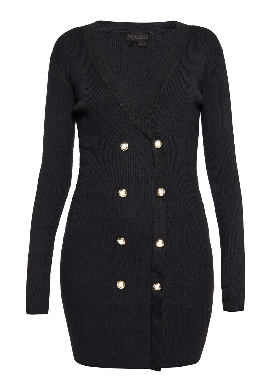 Вязаное платье NAEMI Knitted dress, черный
Вязаное платье NAEMI Knitted dress, черный