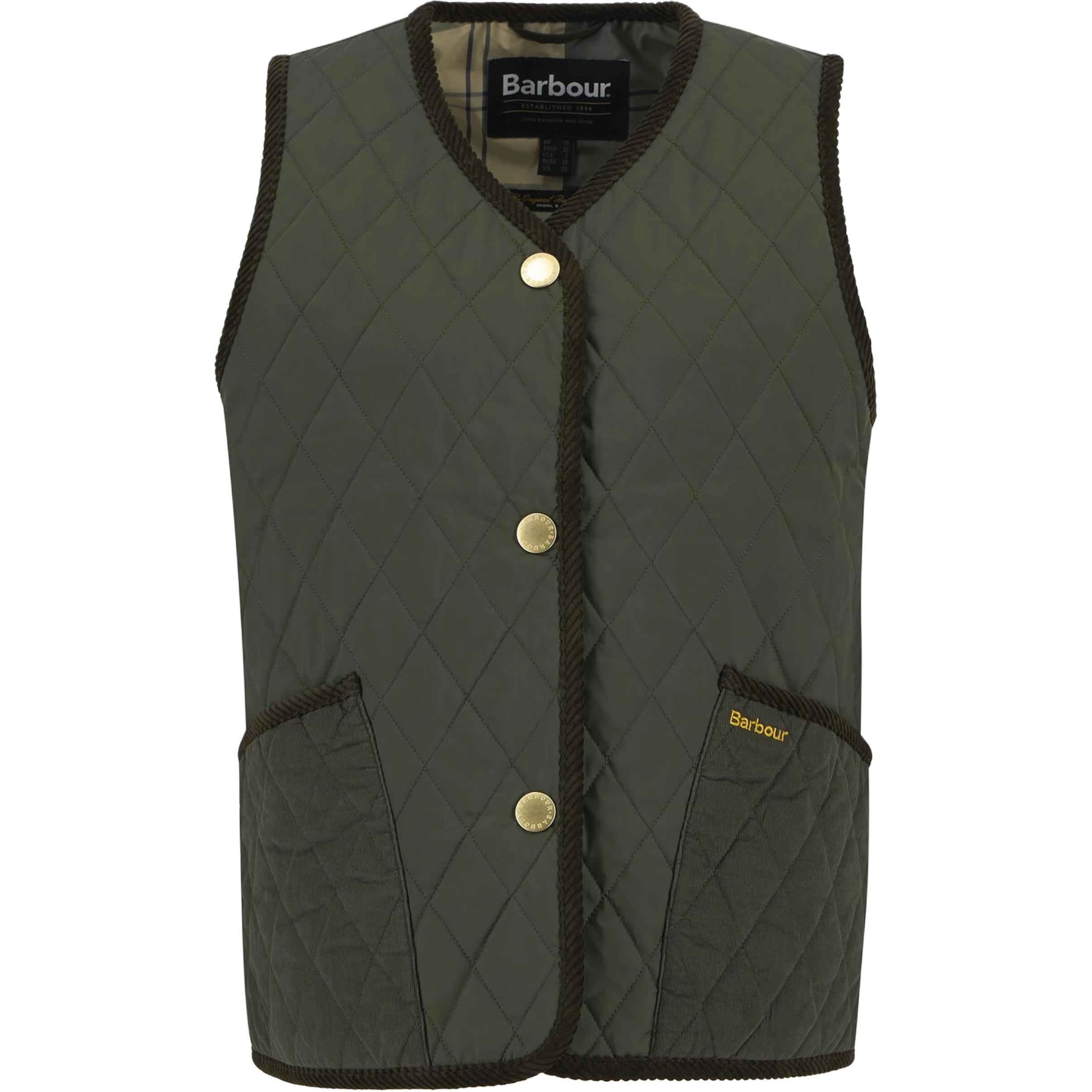 BARBOUR Женская зеленая жилетка
BARBOUR Женская зеленая жилетка