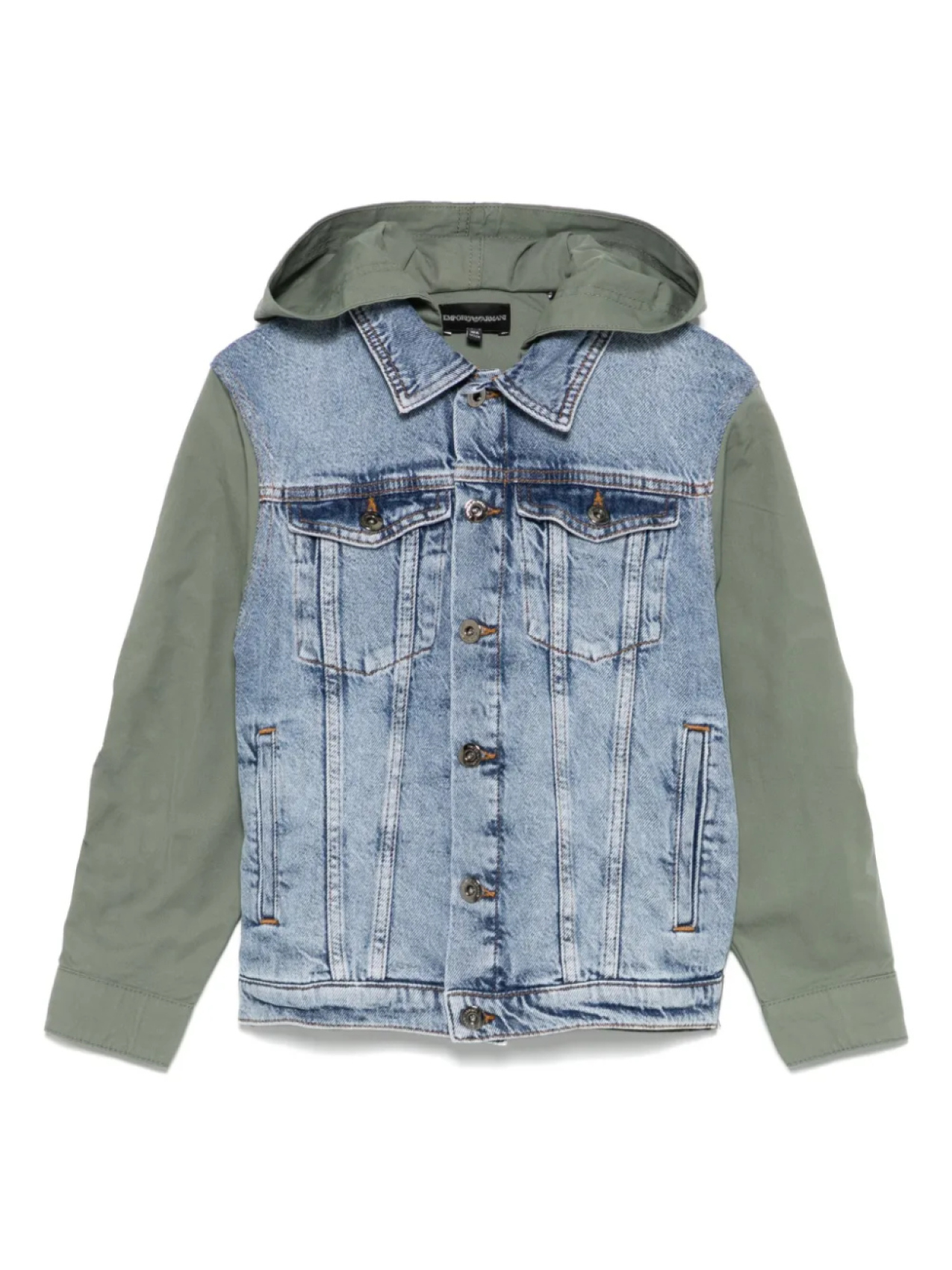 Джинсовая куртка Emporio Armani Kids, синий 
Джинсовая куртка Emporio Armani Kids, синий