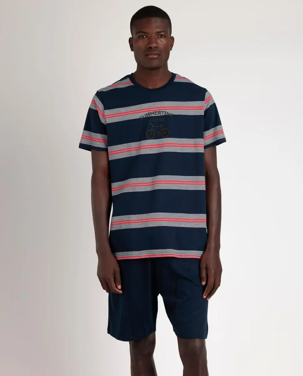 Мужская короткая синяя трикотажная пижама Admas, синий
Мужская короткая синяя трикотажная пижама Admas, синий