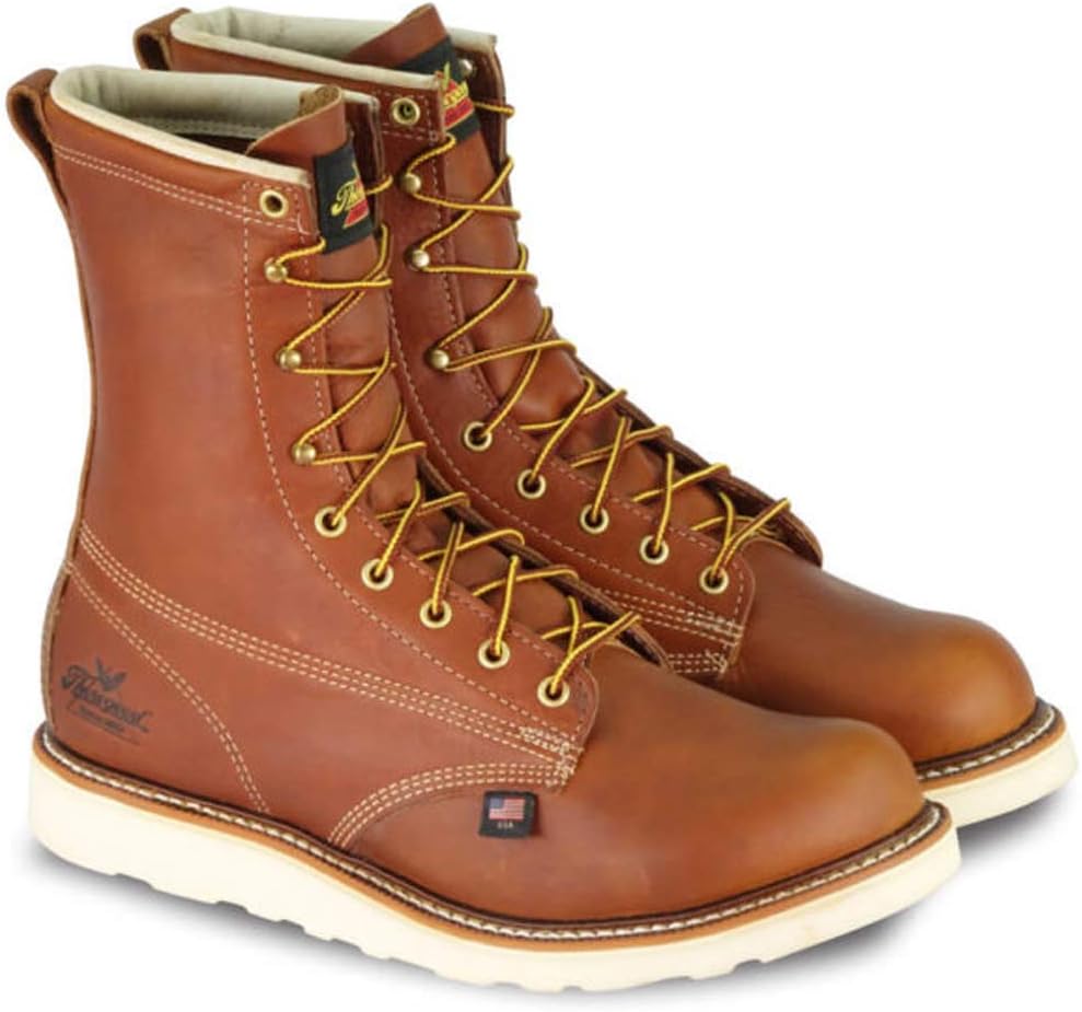 Мужские рабочие ботинки Thorogood American Heritage с мягким носком 8”, выполненные из высококачественной кожи, с противоскользящей клиновидной подошвой и амортизирующей стелькой; соответствуют стандарту EH
Мужские рабочие ботинки Thorogood American Heritage с мягким носком 8”, выполненные из высококачественной кожи, с противоскользящей клиновидной подошвой и амортизирующей стелькой; соответствуют стандарту EH