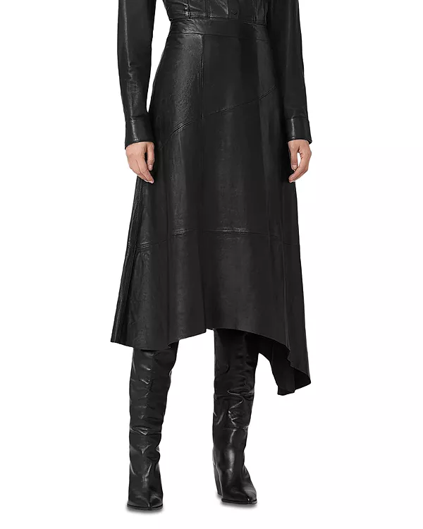 Кожаная юбка Gia lea Allsaints, черный
Кожаная юбка Gia lea Allsaints, черный