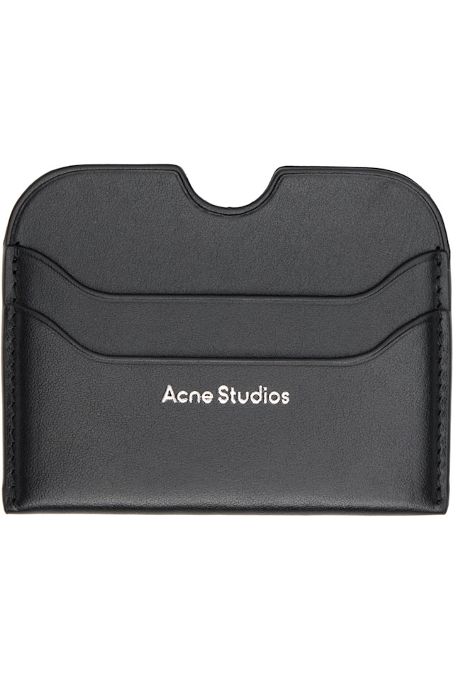Кожаный держатель для карт Acne Studios, черный
Кожаный держатель для карт Acne Studios, черный