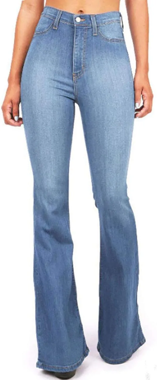 LALUNE Женские джинсы с высокой талией и расклешенным низом
LALUNE Женские джинсы с высокой талией и расклешенным низом