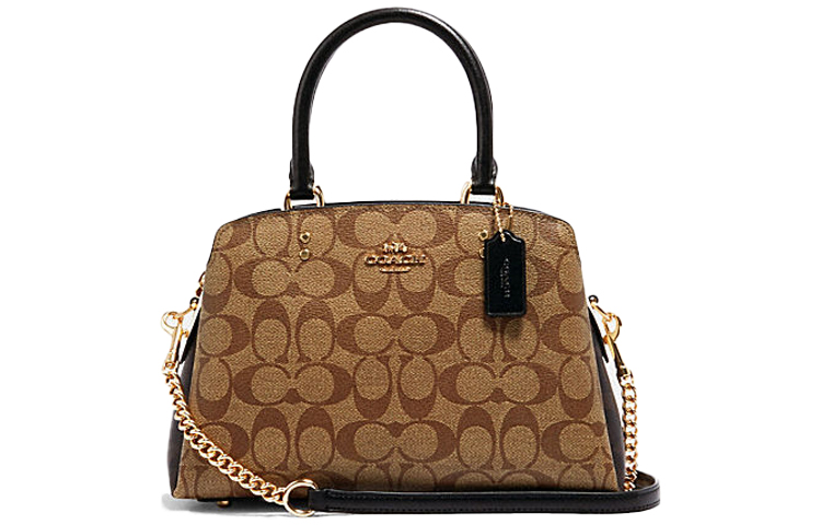 Сумка через плечо Lillie из кожи и прорезиненного холста с логотипом COACH, средний размер, женская, цвет хаки 
Сумка через плечо Lillie из кожи и прорезиненного холста с логотипом COACH, средний размер, женская, цвет хаки