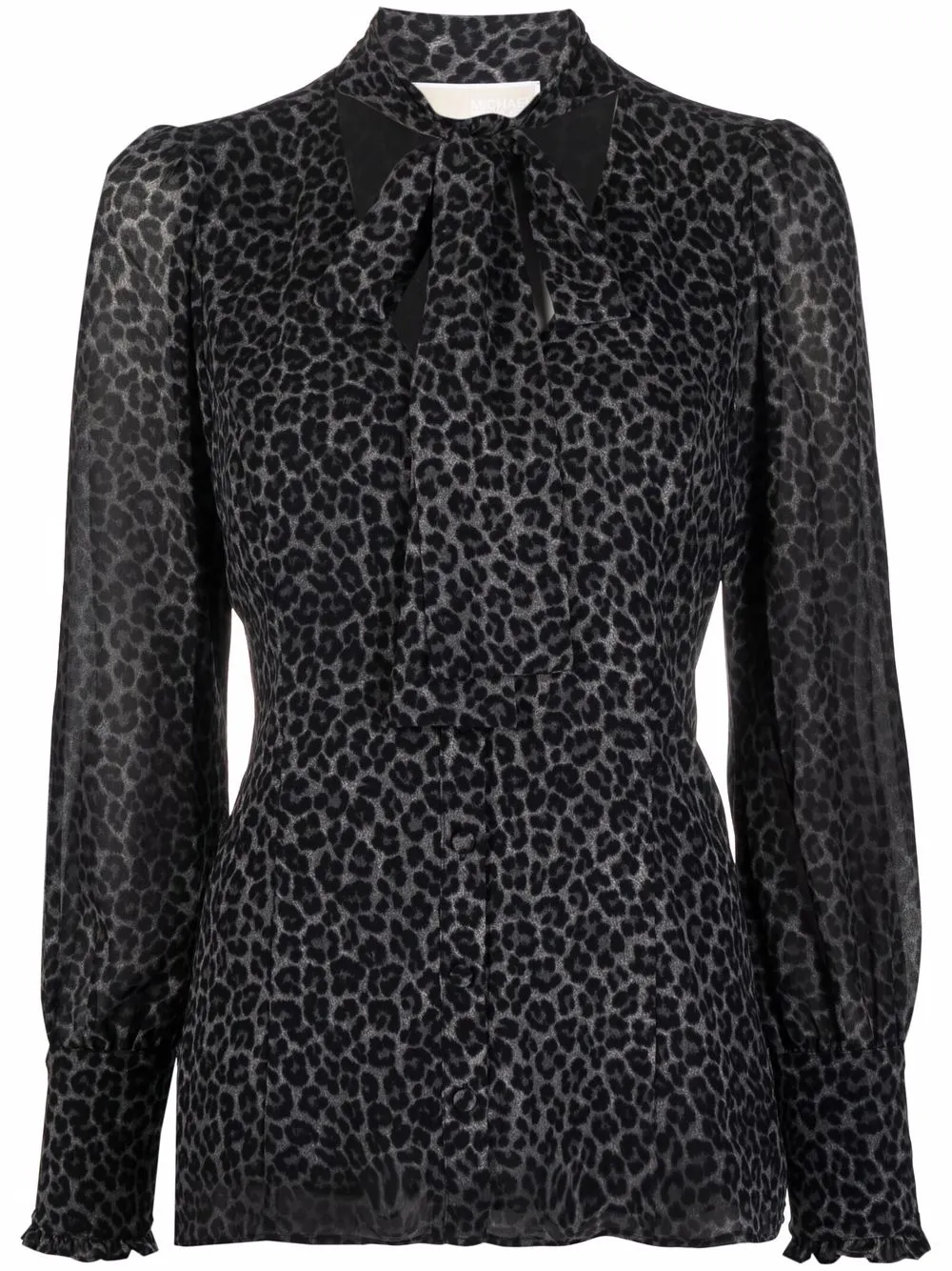 Блузка с леопардовым принтом Michael Michael Kors, серый
Блузка с леопардовым принтом Michael Michael Kors, серый
