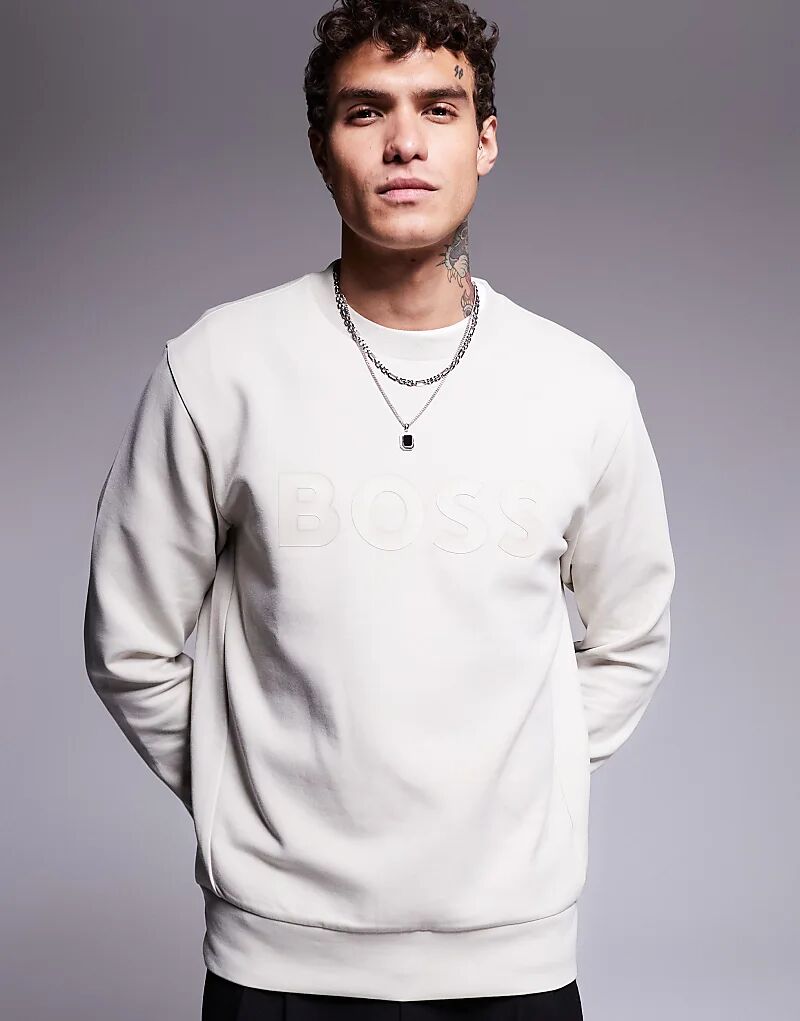 Толстовка salbo бежевого цвета BOSS Green
Толстовка salbo бежевого цвета BOSS Green