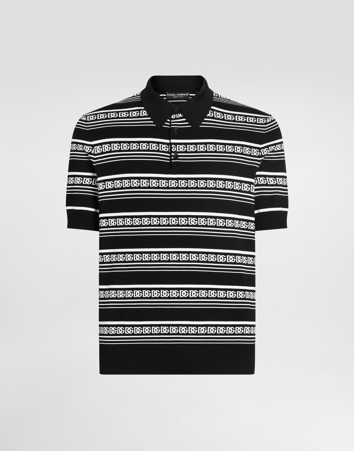 Шелковая рубашка-поло с логотипом Dolce & Gabbana, мультиколор
Шелковая рубашка-поло с логотипом Dolce & Gabbana, мультиколор