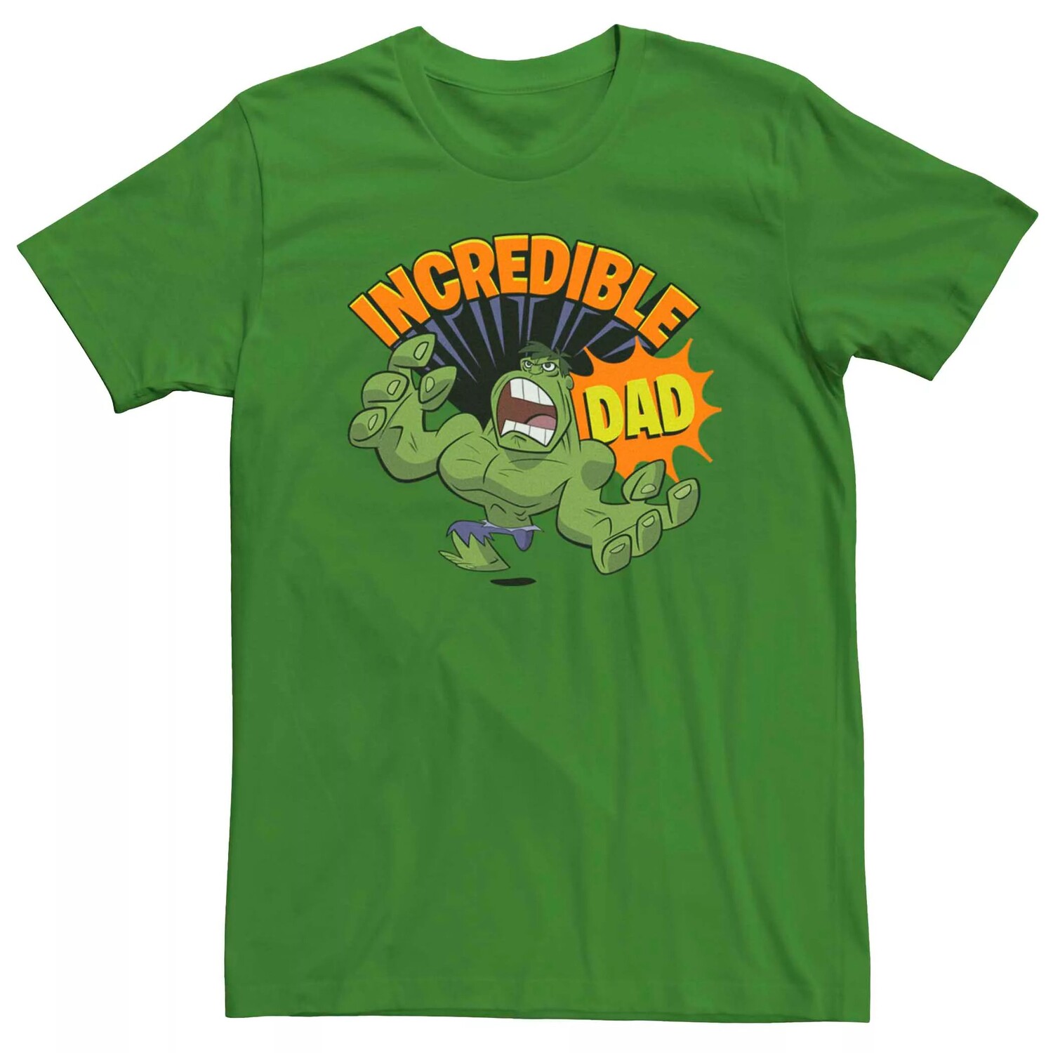 Мужская футболка в мультяшном стиле Marvel Hulk Incredible Dad Licensed Character 
Мужская футболка в мультяшном стиле Marvel Hulk Incredible Dad Licensed Character