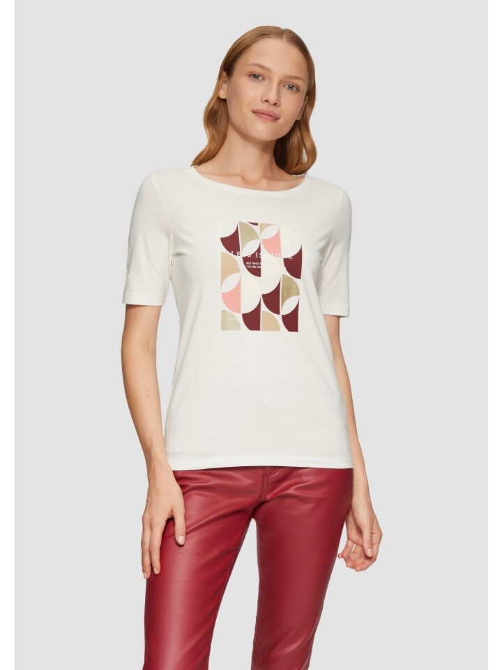 Футболка sOliver kurzarm, кремовый 
Футболка sOliver kurzarm, кремовый