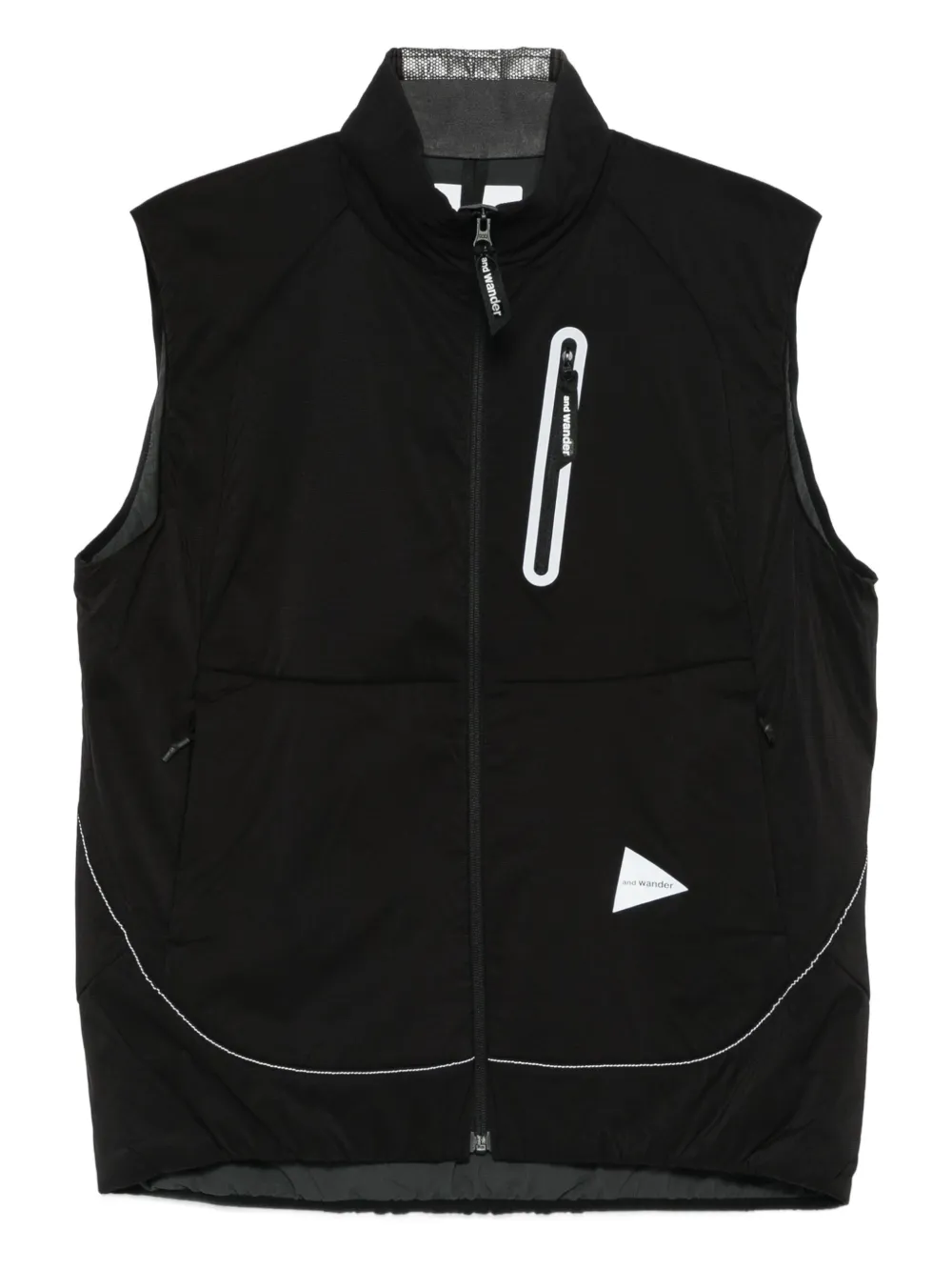 Жилет на молнии And Wander, черный
Жилет на молнии And Wander, черный
