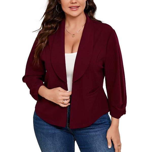 Женский укороченный блейзер 3/4 рукава кардиган для офиса Yesfashion, Wine Red
Женский укороченный блейзер 3/4 рукава кардиган для офиса Yesfashion, Wine Red
