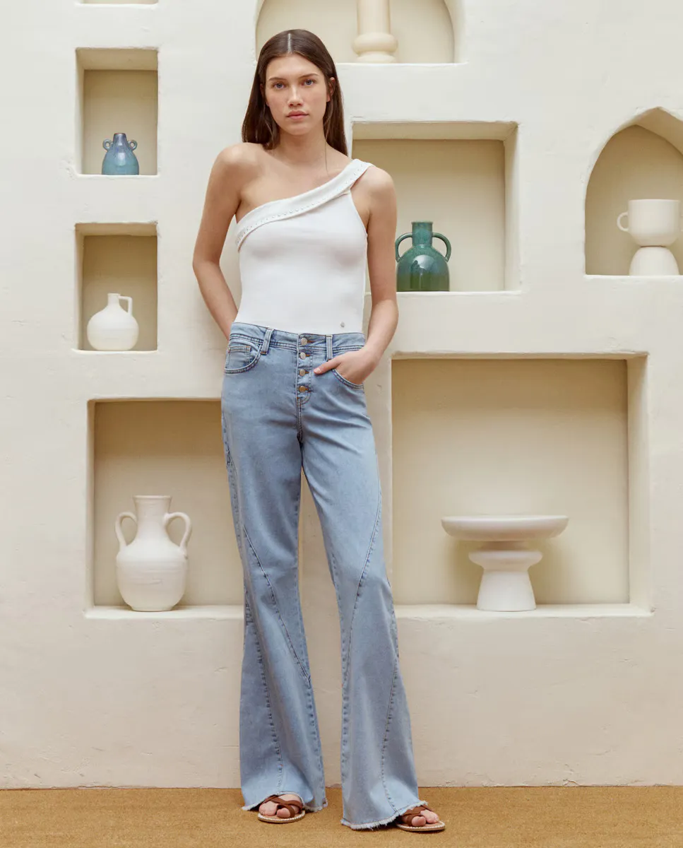 Женские широкие брюки-кили Green Coast, синий 
Женские широкие брюки-кили Green Coast, синий