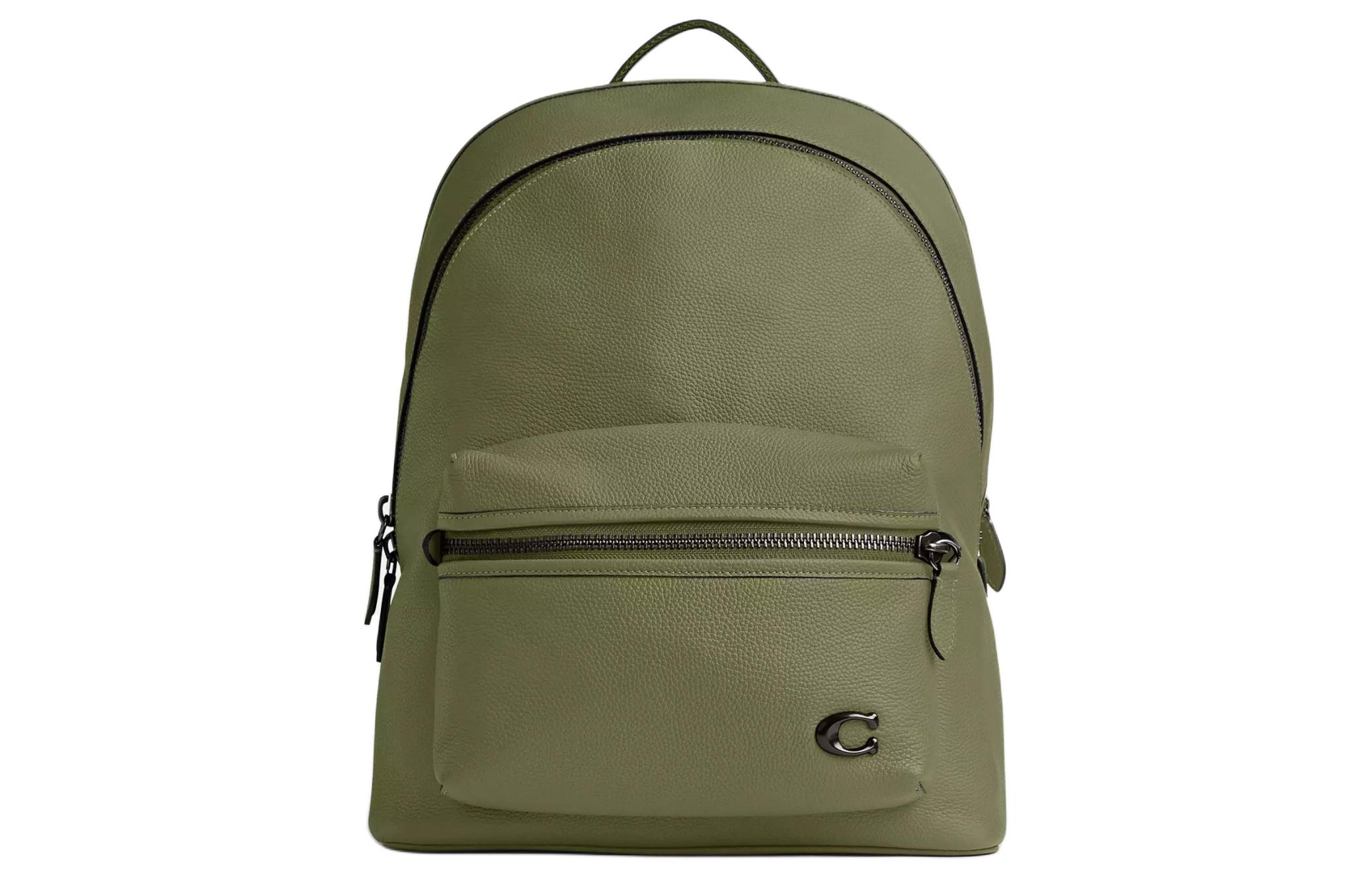 COACH Кожаный рюкзак Тубэс мужской мохово-зеленый
COACH Кожаный рюкзак Тубэс мужской мохово-зеленый