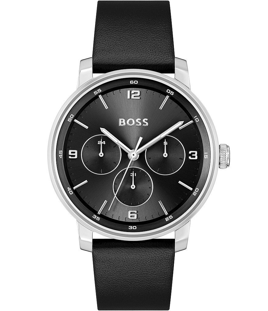 Мужские многофункциональные часы Hugo Boss Contender с черным кожаным ремешком, черный
Мужские многофункциональные часы Hugo Boss Contender с черным кожаным ремешком, черный