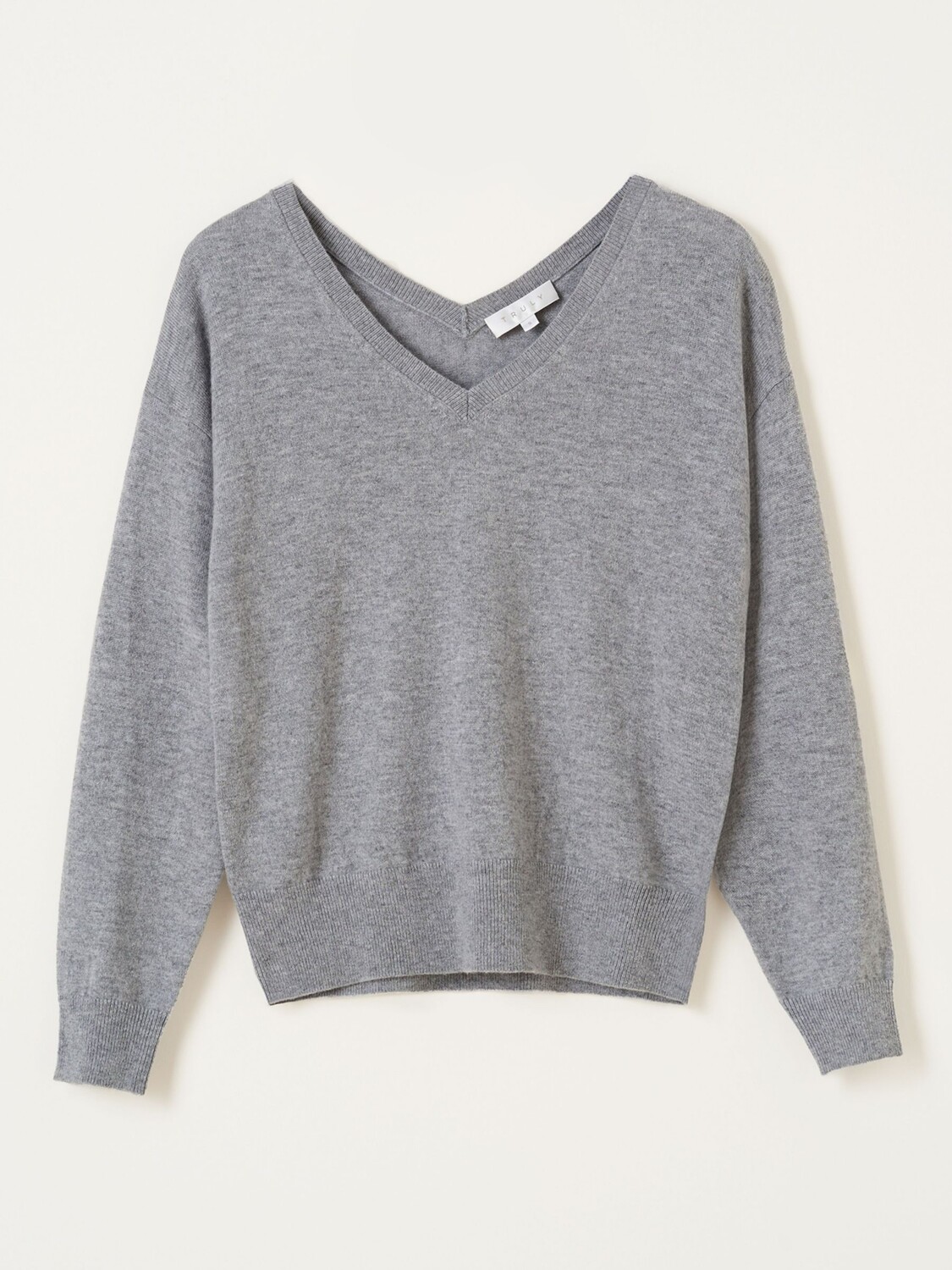 Джемпер из смеси шерсти и кашемира с V-образным вырезом Truly, серый
Джемпер из смеси шерсти и кашемира с V-образным вырезом Truly, серый