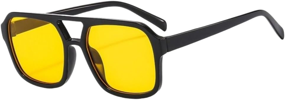 Квадратные авиационные солнцезащитные очки для женщин и мужчин, большая оправа, стильные черные солнцезащитные очки с защитой от УФ-излучения UV400 UJNHGQ, Black-yellow
Квадратные авиационные солнцезащитные очки для женщин и мужчин, большая оправа, стильные черные солнцезащитные очки с защитой от УФ-излучения UV400 UJNHGQ, Black-yellow