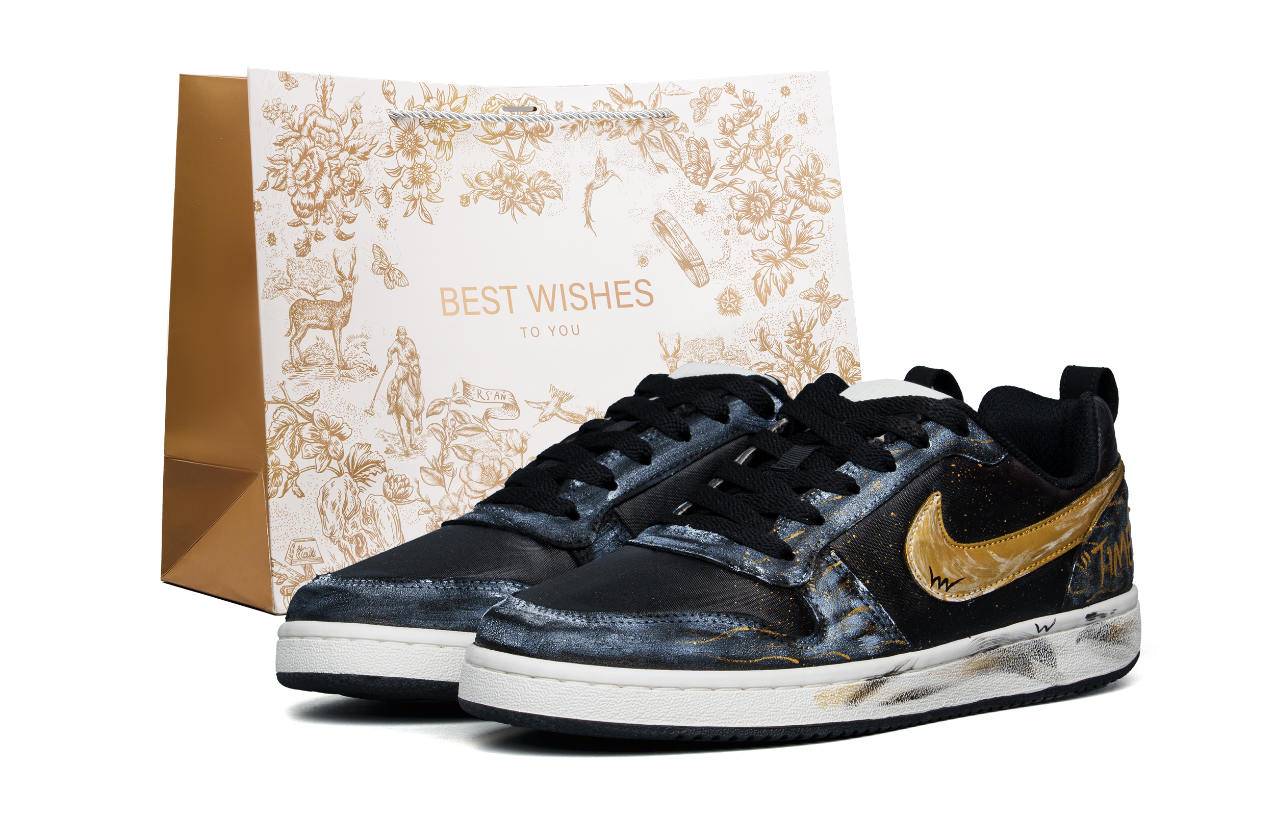 Nike Кроссовки для скейтбординга Court Borough Fashion Trend с амортизацией, устойчивые к истиранию и скольжению, низкие, мужские, цвет Black Gold
Nike Кроссовки для скейтбординга Court Borough Fashion Trend с амортизацией, устойчивые к истиранию и скольжению, низкие, мужские, цвет Black Gold