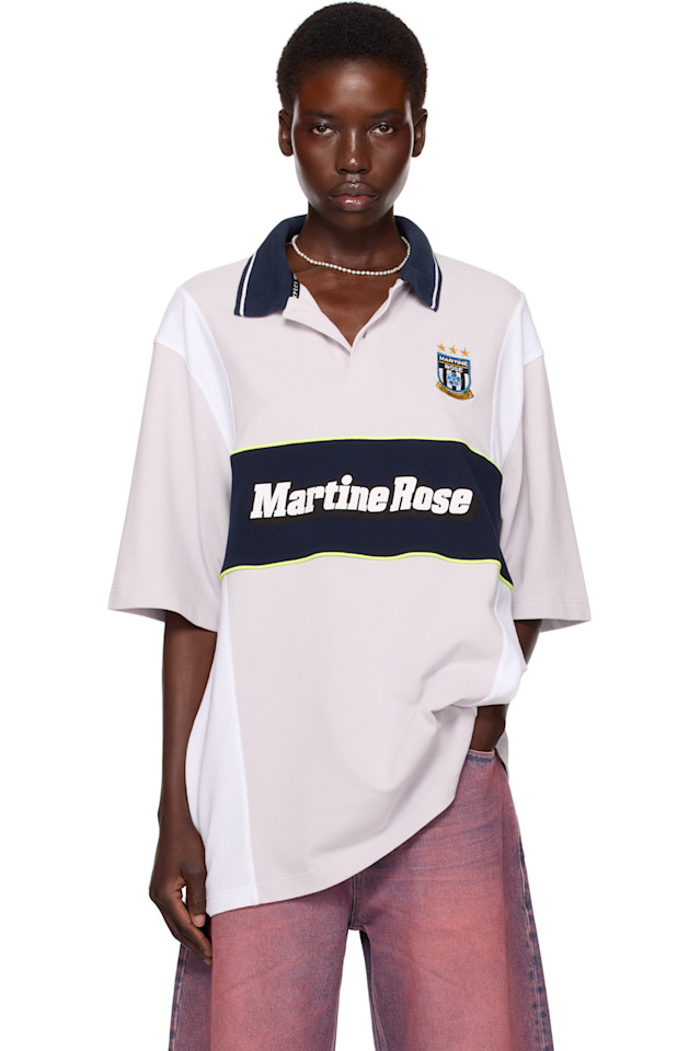 эксклюзивный серый оверсайз поло с панелями от Ssense Martine Rose, серый
эксклюзивный серый оверсайз поло с панелями от Ssense Martine Rose, серый