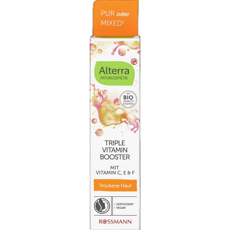 Тройной витаминный бустер Alterra NATURKOSMETIK, 15 ml
Тройной витаминный бустер Alterra NATURKOSMETIK, 15 ml