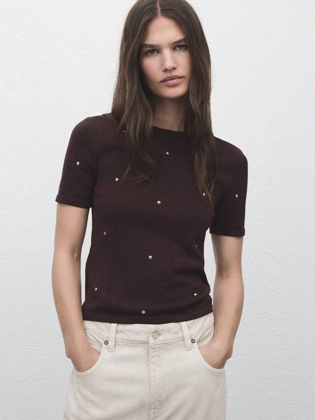 Джемпер с пайетками и стразами Mango, Brown
Джемпер с пайетками и стразами Mango, Brown