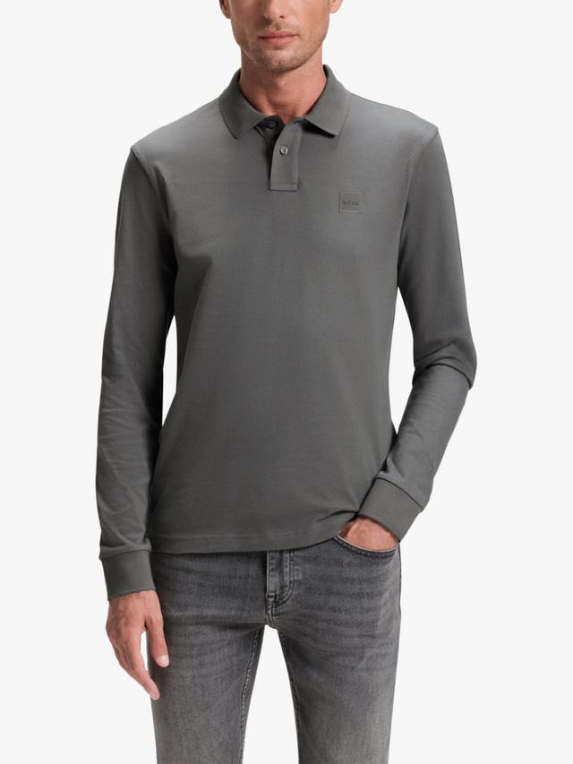 Хлопковая поло с длинными рукавами HUGO BOSS
Хлопковая поло с длинными рукавами HUGO BOSS