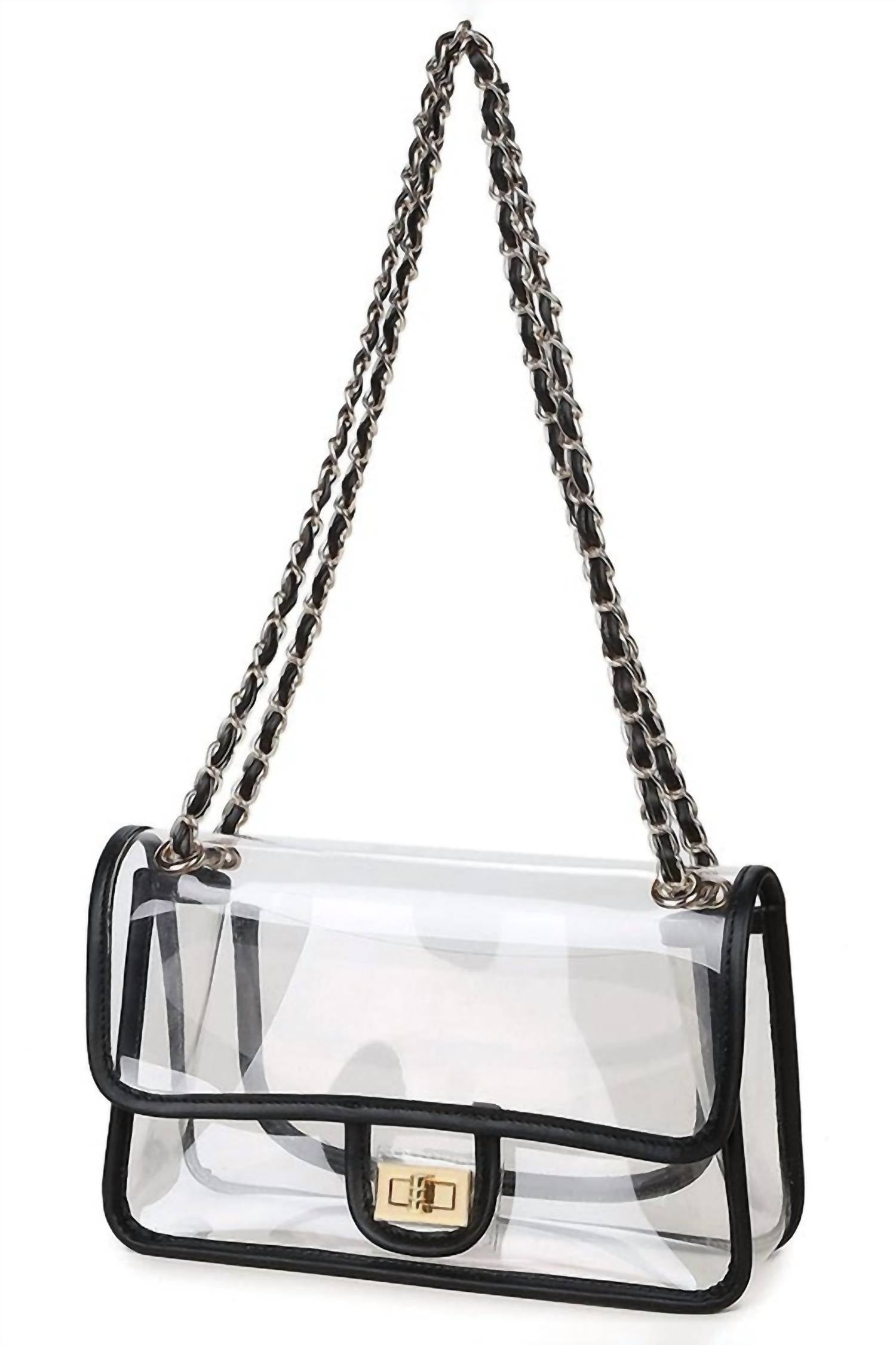 Женская прозрачная сумка через плечо Vegas черного цвета Leto, черный
Женская прозрачная сумка через плечо Vegas черного цвета Leto, черный