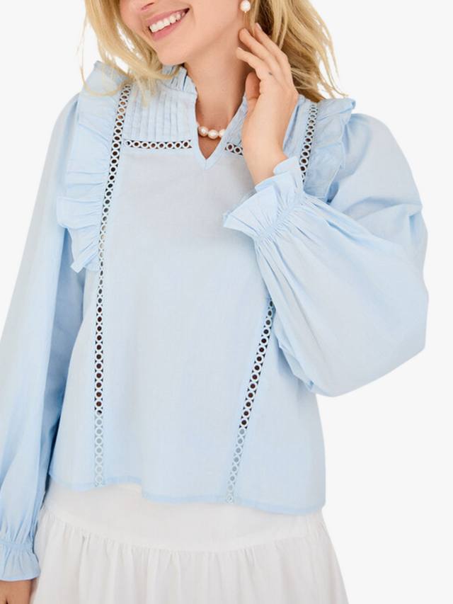 Блузка с рюшами от agnete A-VIEW, светло-синий
Блузка с рюшами от agnete A-VIEW, светло-синий