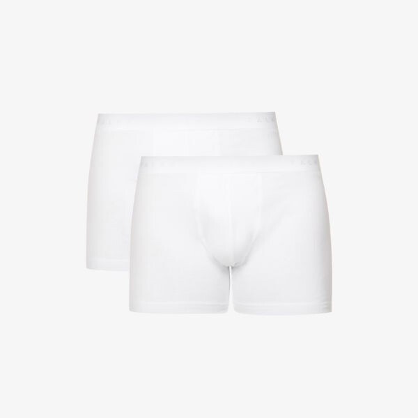 Набор из двух боксеров из эластичного хлопка с поясом в тон Falke, белый 
Набор из двух боксеров из эластичного хлопка с поясом в тон Falke, белый