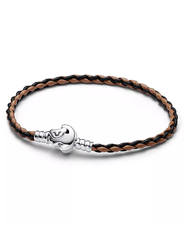 Плетеный кожаный браслет с застежкой «Король Лев» Pandora, brown
Плетеный кожаный браслет с застежкой «Король Лев» Pandora, brown