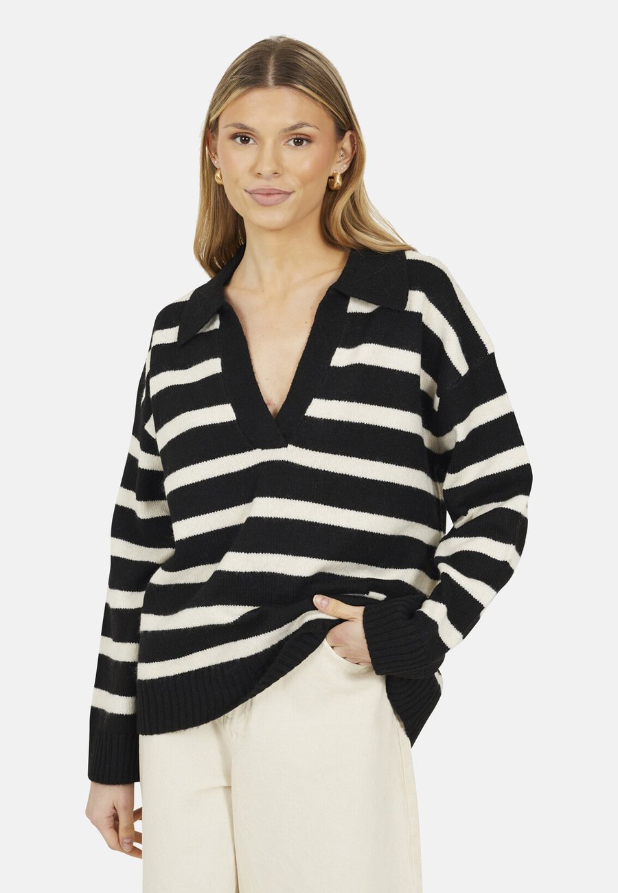 Джемпер Brave Soul V-NECK STRIPED WITH COLLAR, Black
Джемпер Brave Soul V-NECK STRIPED WITH COLLAR, Black