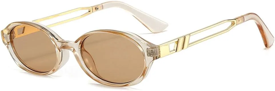 Ретро маленькие овальные женские солнцезащитные очки, модные солнцезащитные очки UV400 для мужчин, панк-очки цвета чайного зеленого WNCKSQ, Champagne Tea
Ретро маленькие овальные женские солнцезащитные очки, модные солнцезащитные очки UV400 для мужчин, панк-очки цвета чайного зеленого WNCKSQ, Champagne Tea