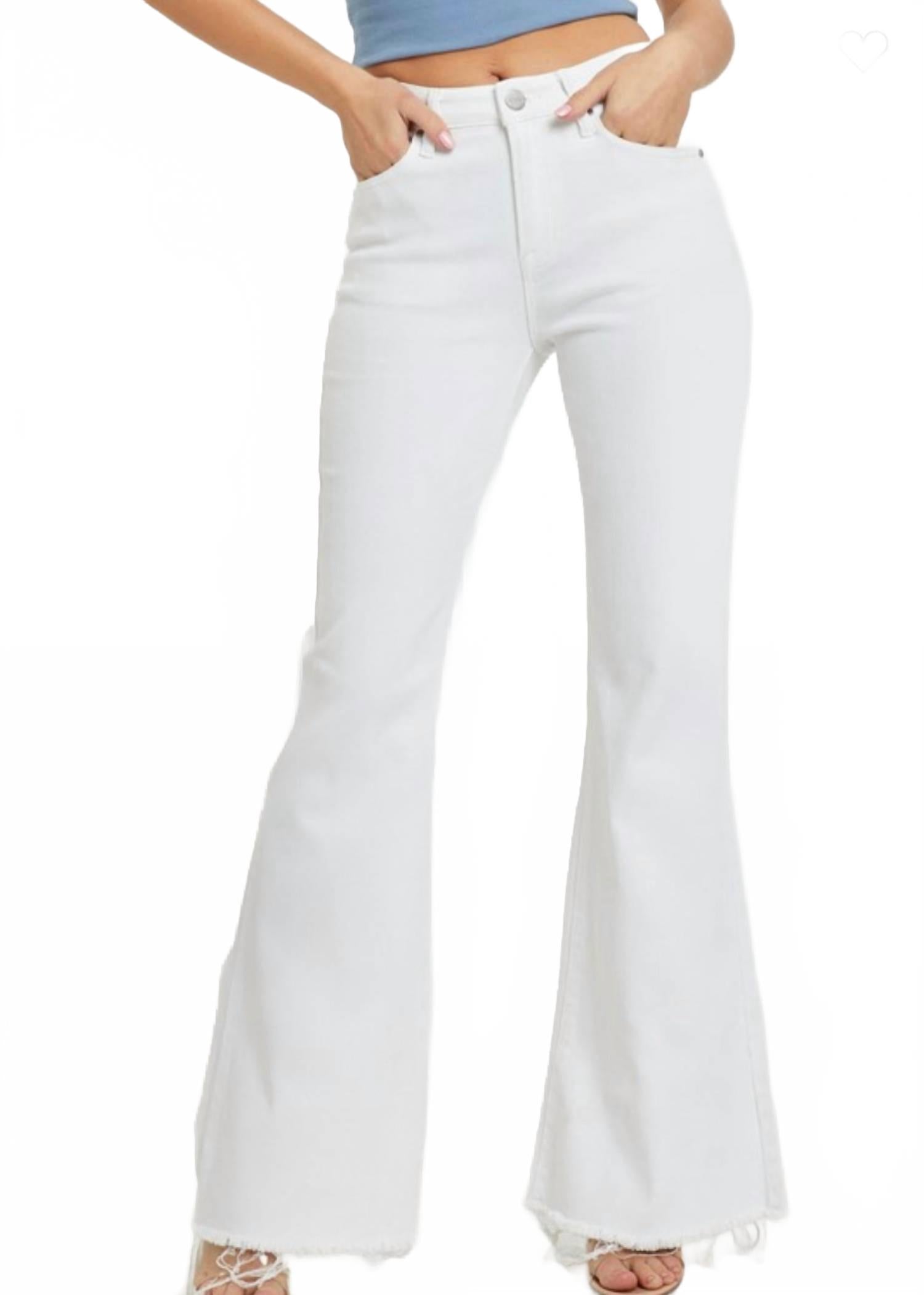 Белые джинсы с завышенной талией, утягивающие живот и расклешенные RISEN
Белые джинсы с завышенной талией, утягивающие живот и расклешенные RISEN