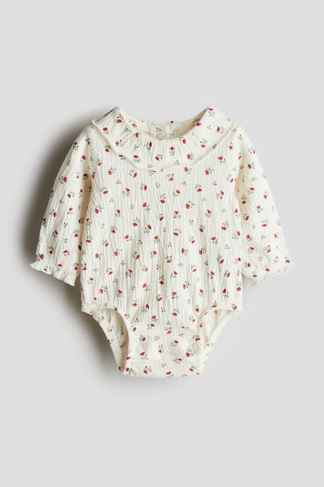 Боди из жатого трикотажа с воротником H&M, мультиколор
Боди из жатого трикотажа с воротником H&M, мультиколор