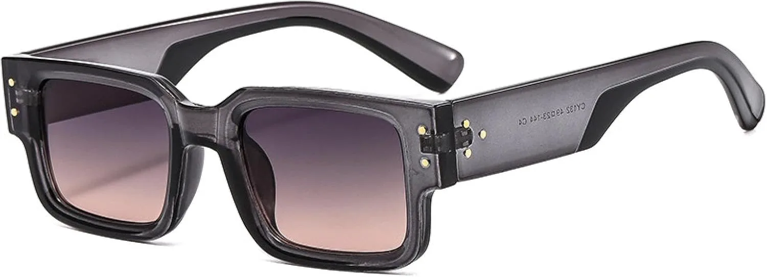 Ретро женские двухцветные солнцезащитные очки с заклепками, модные солнцезащитные очки UV400 для мужчин, трендовые градиентные очки VVTWSSW, Grey Grey Tea
Ретро женские двухцветные солнцезащитные очки с заклепками, модные солнцезащитные очки UV400 для мужчин, трендовые градиентные очки VVTWSSW, Grey Grey Tea