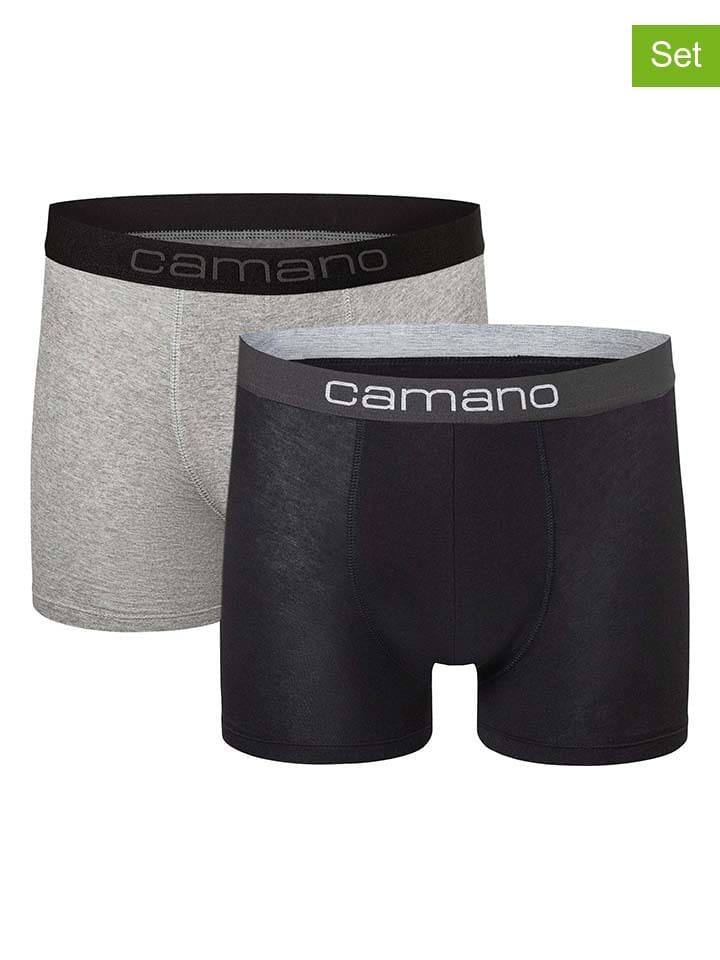Camano Комплект из 2 штук: боксерские шорты черного и серого цвета
Camano Комплект из 2 штук: боксерские шорты черного и серого цвета